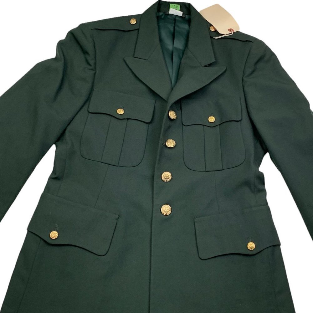 DSCP by DeRossi & Son Wool Blend Military Jacket Brass Buttons Men's Size 40R